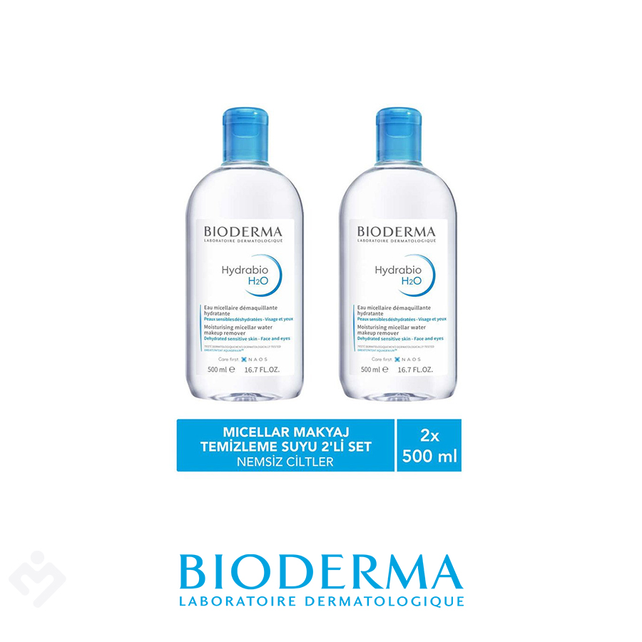 Bioderma Hydrobio h2o 500ml ikiz kofre Myeczanem fiyat ve yorumlar ile satın al. ürün görseli myeczanem