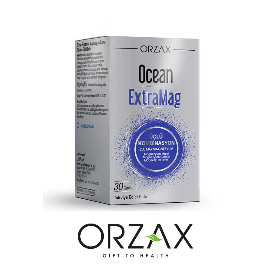 Ocean Extramag Üçlü Magnezyum Kombinasyonu 30 Tablet Myeczanem