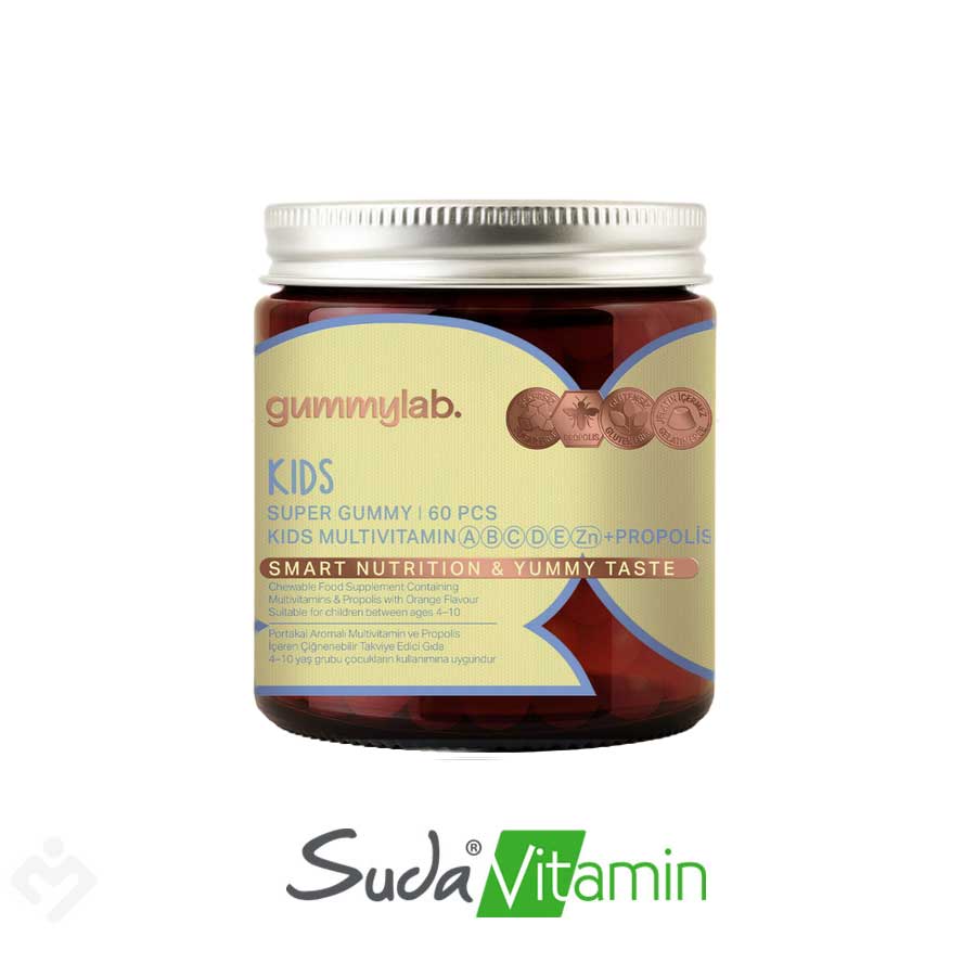 Suda Vitamin Gummylab Kids 60 Çiğnenebilir Form