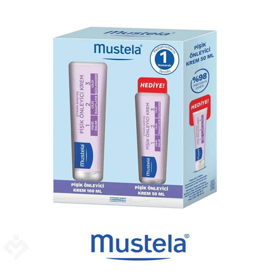Mustela Vitamin Barrier 1-2-3 Pişik Önleyici Krem 100 G + 50 G