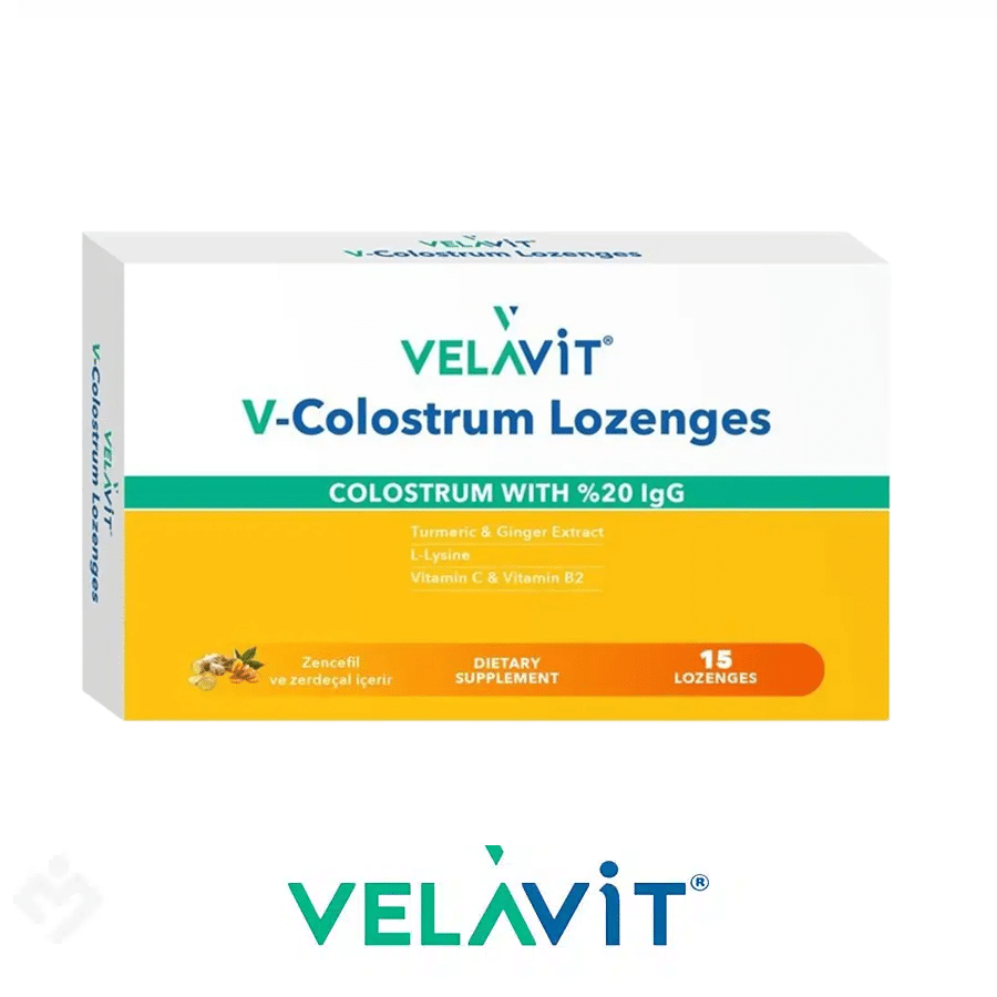 Velavit V-COLOSTRUM Lozenges Zencefil Zerdeçal