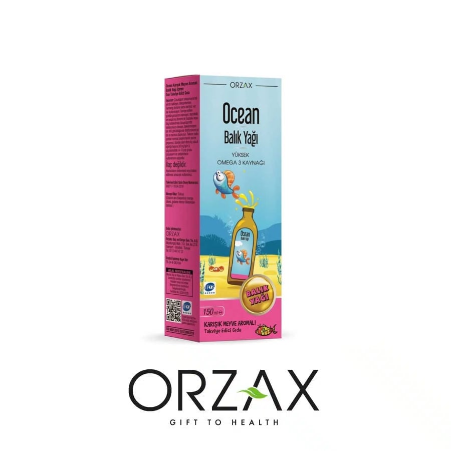 Ocean Omega3 Şurup 150 ml (Karışık Meyve Aromalı) ürün görseli