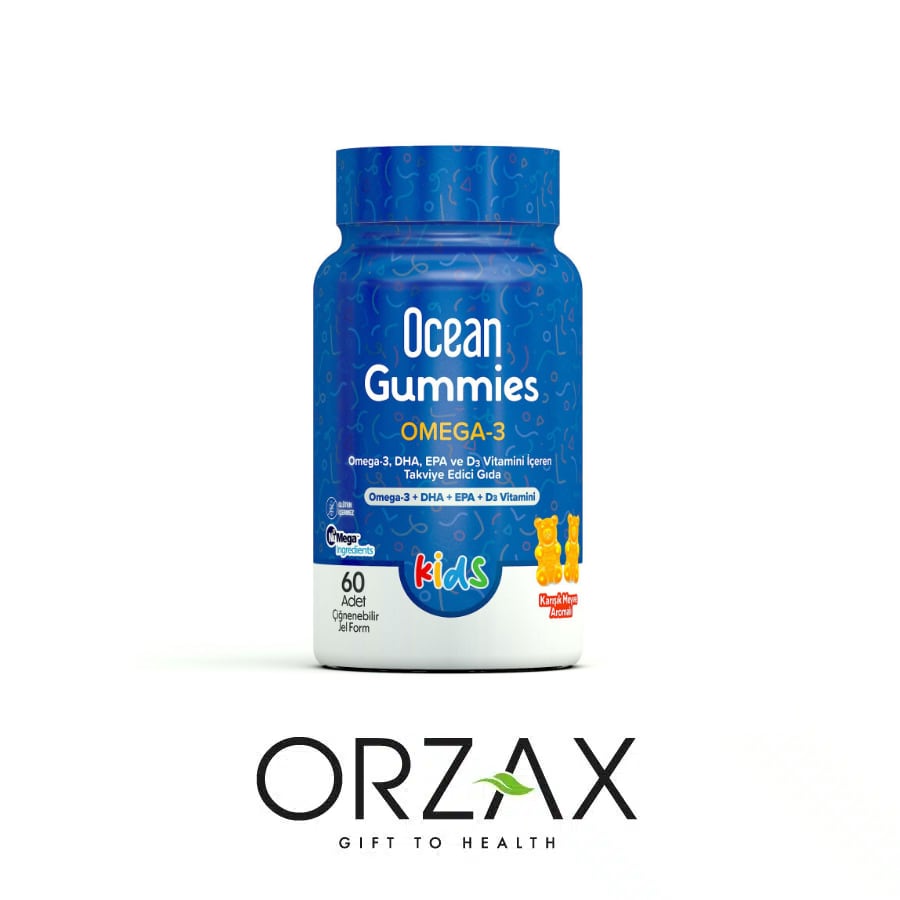 Ocean Gummies Omega-3 Kids 60 Adet Çiğnenebilir Jel Takviye